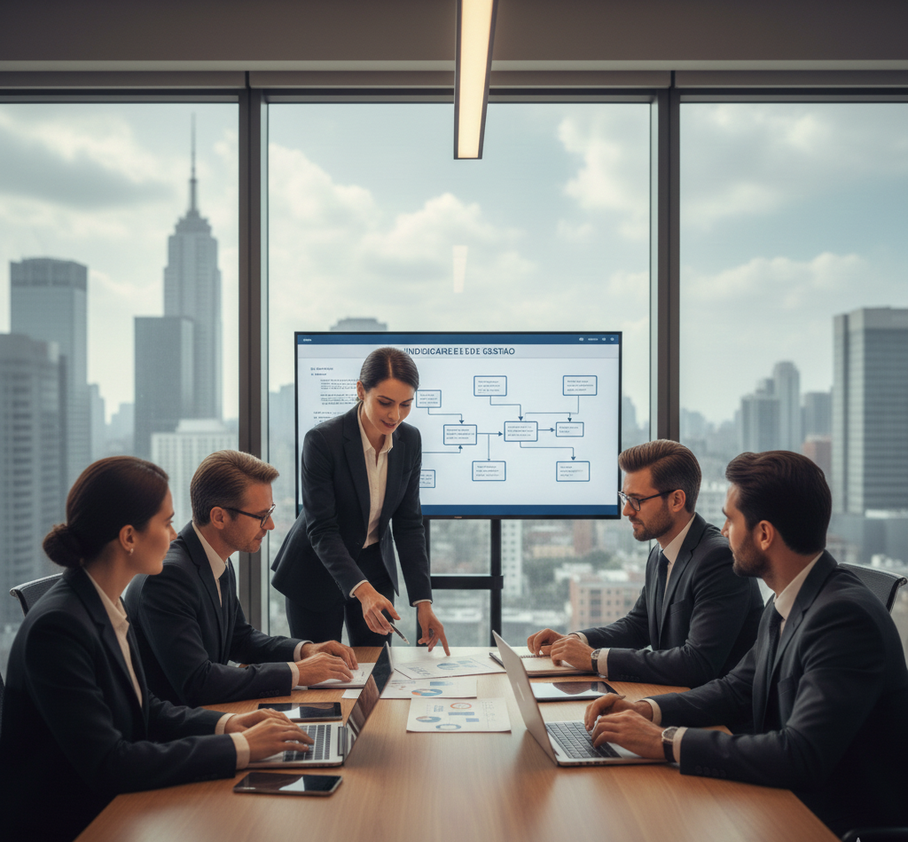 Equipe corporativa moderna